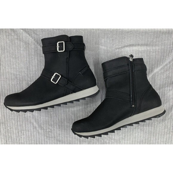 Merrell Alpine Buckle Waterproof Boots Womens Size 11 Black J002348 Light Weight - Picture 11 of 14